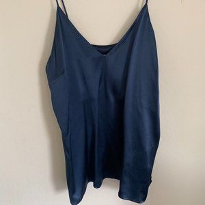 Gwyneth Silk V Neck Tank Top